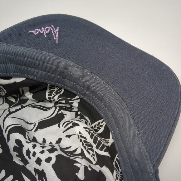 Honolua Wahine Aloha Cadet Army Cap Gray One Size Stretchable Embroidered - Picture 8 of 9